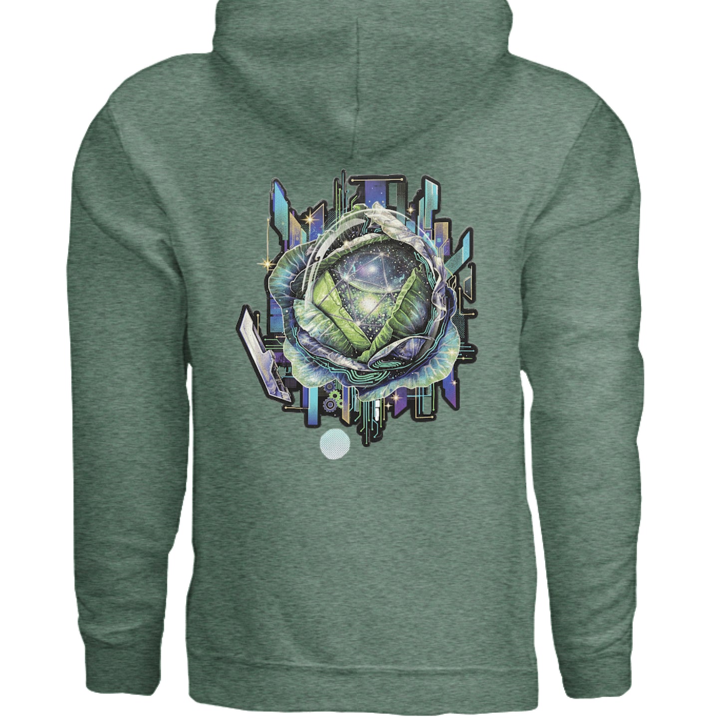 Heather Sport Dark Green - BACK